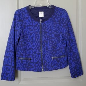 🥳HP🥳 Gap Blue Cheetah Print Jacket